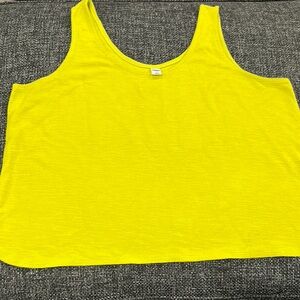 Old Navy Yellow Sleeveless Crop Tank Top